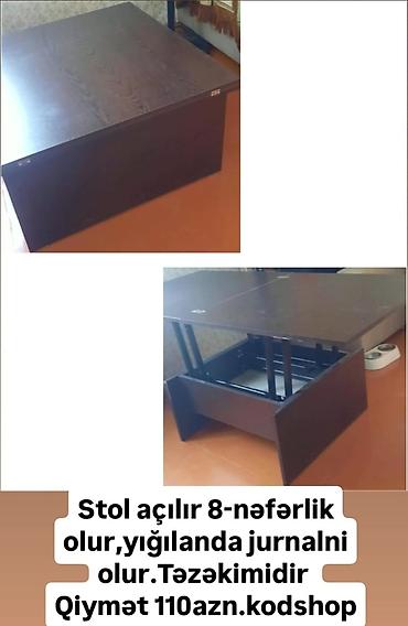 Masalar: Transformasiya olunan stol/jurnal masası - Açılıb böyüyən mexanizm — 1