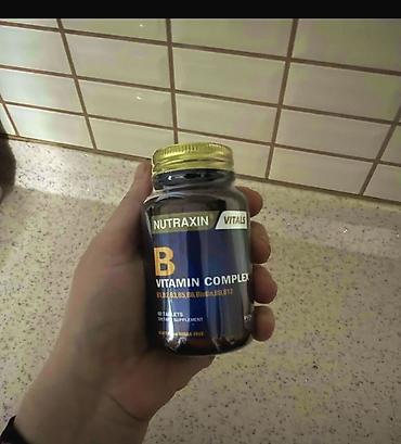 Красота и здоровье: Nutraxin Vitals B Vitamin Complex vitamin b vitamini qida əlavəsi - — 2