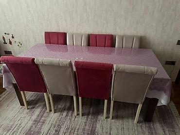 parca skaflar: - Qonaq otağı üçün iri divar modulu: tünd qoz rəngli MDF/LDSP korpus — 3