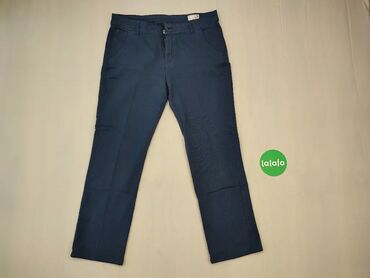 Spodnie: Spodnie, M (EU 38), wzór - Jednolity kolor, kolor - Niebieski