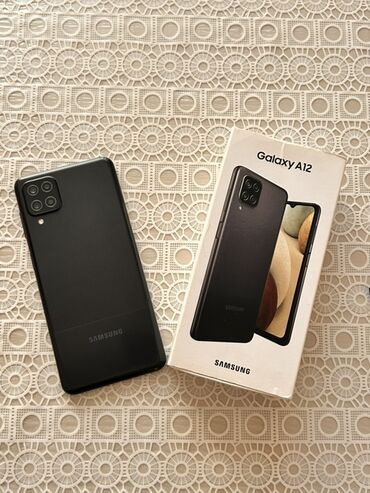 Xiaomi: Samsung Galaxy A12, цвет - Черный, Отпечаток пальца