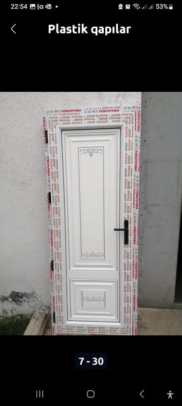 Plastik qapılar: Yeni Plastik qapı Zamok və çərçivə ilə, Zəmanətli, Pulsuz quraşdırma, Rayonlara çatdırılma, Pulsuz çatdırılma, Ödənişli çatdırılma — 17