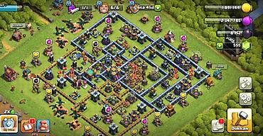kral games: Clash of Clans oyun hesabı – inkişaf etmiş quruluş və resurslarla dolu — 1