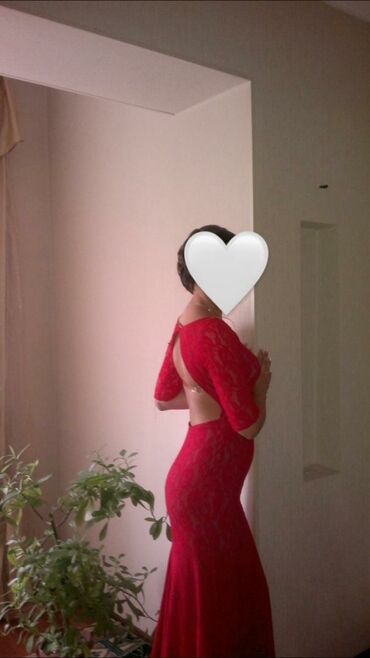 вечернее красное платье: Вечернее платье, Длинная модель, S (EU 36)