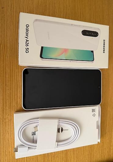 s 23 ultra qiyməti: Samsung Galaxy A26 5G, rəng - Ağ, Barmaq izi — 1