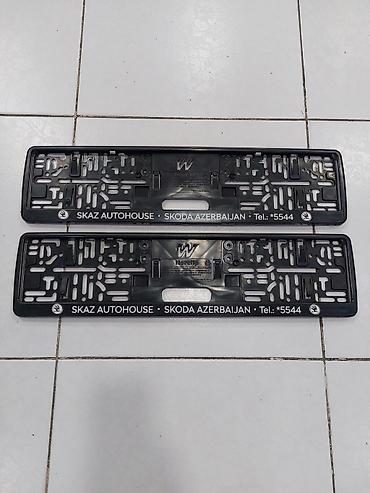 velosiped nömrəsi: Skoda avtomobilləri üçün original nömrə altı çərçivəsi dəsti.Qiymət — 1