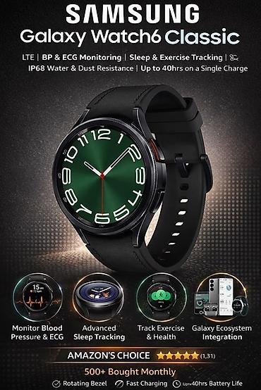 samsung m6: Samsung Galaxy Watch6 Classic - LTE - Мониторинг давления и ЭКГ - — 1