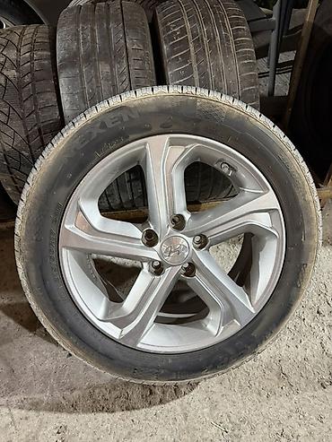 Колеса в сборе 215 / 55 / R 17, Лето, Б/у, Комплект, Легковые, Литые, отверстий - 5 at lalafo.kg Колеса в сборе 215 / 55 / R 17, Лето, Б/у, Комплект, Легковые, Литые, отверстий - 5