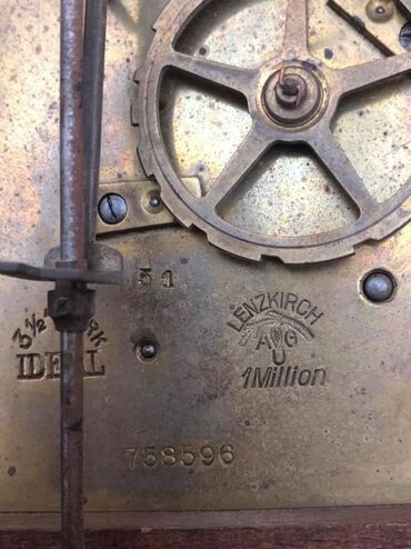 Əntiq saatlar: Антикварные немецкие настенные часы Lenzkirch. Полностью в рабочем — 8