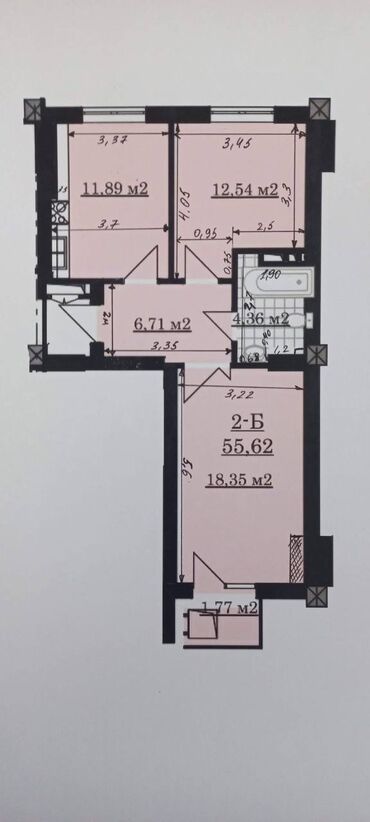 Продажа квартир: 2 комнаты, 56 м², Элитка, 5 этаж, Евроремонт