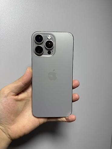 айфон макс: IPhone 15 Pro Max, Б/у, 256 ГБ, Natural Titanium, 90 % — 2