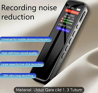 mp3 yükle: Mini səs yazan Diktafon, yaddaş kartı gedir. Qutuda əlavə olaraq — 3