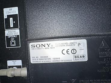 sony 6500: Məhsul: Sony Bravia LCD rəngli televizor Model: KDL-46NX710 - — 1
