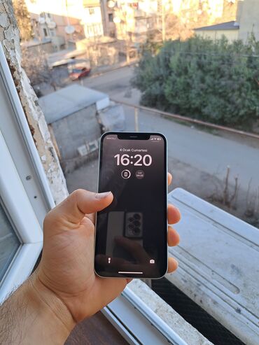 Apple iPhone: IPhone 12, 128 GB, Zəmanət, Simsiz şarj, Face ID