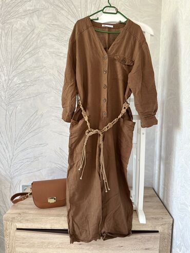Другая женская одежда: Комбенизон от Zara ткань льен хб, на 44-46 подойдет, свободный фасон