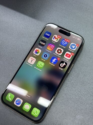 ayfon 16 qiyməti: IPhone 16 Pro, 256 GB, Black Titanium, Zəmanət, Simsiz şarj, Face ID