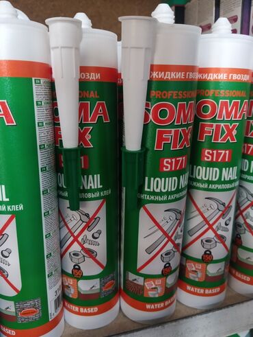 купить моющиеся обои: Монтажный акриловый клей "Жидкие гвозди" Somafix S171 "Liquid Nail" на