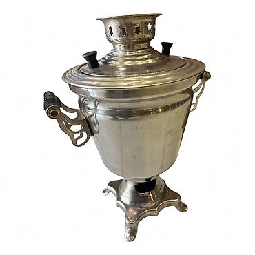 Samovarlar: Samovar – metal korpuslu, klassik kömür/od ilə işləyən model. 3litir — 2