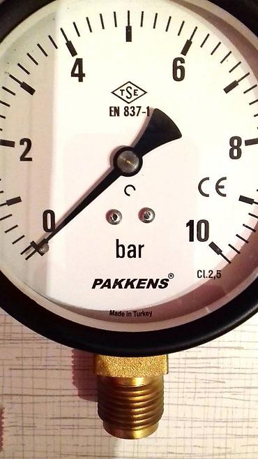 manometr: Manometr "Pakkens". Türkiyə istehsalı Pakkens manometri. Təzədir — 5
