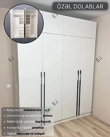Düz dolab, Yataq otağı üçün, Paltar üçün, Açılan, Korpuslu, 4 qapılı lalafo.az -da Düz dolab, Yataq otağı üçün, Paltar üçün, Açılan, Korpuslu, 4 qapılı