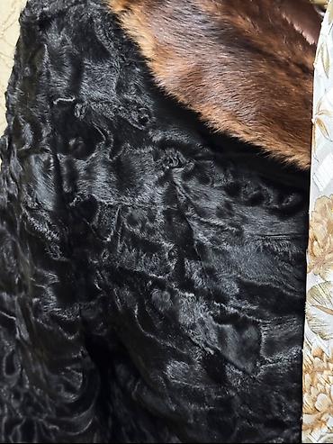 шубы каракуль: Шуба, Каракуль, Длинная модель, L, XL, 2XL — 3