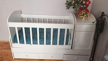 royal matras: Uşaq beşiyi – transformasiya olunan model - Rəng: ağ - Material — 1