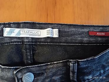 джинсы размер м: Джинсы, Zara, Средняя талия, Вареные, L — 2
