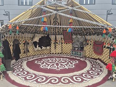 шатры: Аренда юрты, Каркас Деревянный, 85 баш, Посуда, С полом, Самовар — 7