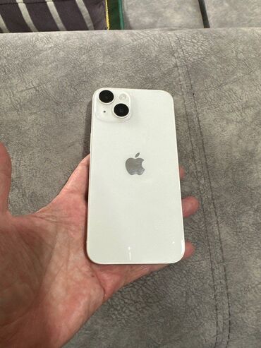 phone 14: IPhone 14, 128 ГБ, Белый, Отпечаток пальца, Face ID