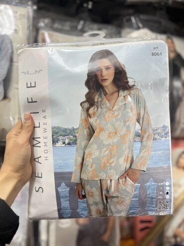 Пижамы: Пижамы в клетку Пижама женская рынок Орто-Сай «Оберон» 1️⃣📍7 ряд 122 — 9