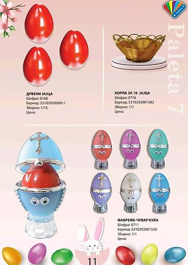 Praznična dekoracija: Pisana uskršnja jaja – ručno farbana u živim bojama - Raznovrsna — 37