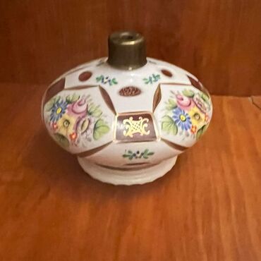 Çaydanlar: Dekorativ porselen yağ lampası/kandil başlığı - Material: Porselen