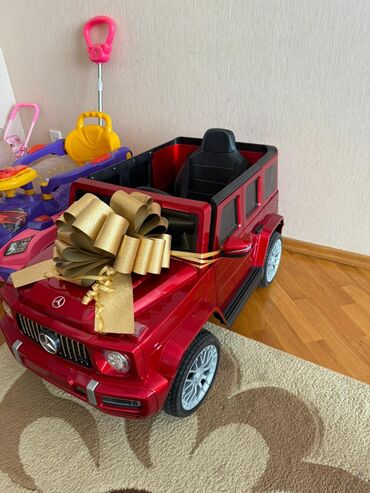 мотоцикл для детей: Uşaqlar üçün elektrikli miniatür avtomobil – qırmızı rəng