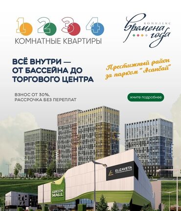 квартира на долгий срок собственник: 2 бөлмө, 56 кв. м, Элитка, 6 кабат, ПСО (өзү оңдоп түзөтүп бүтүү үчүн)