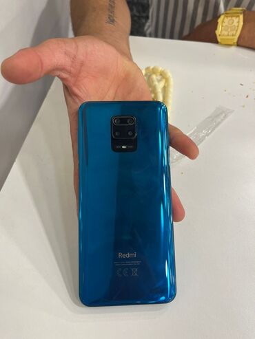 телефон fly ds106d: Redmi Note 9S, 128 GB, rəng - Mavi, Barmaq izi, Face ID