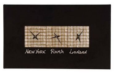 pismo torbau oker boji na preklop dimenzije: 3 časovnika Pintdecor New York Roma London Made in Italy U odličnom