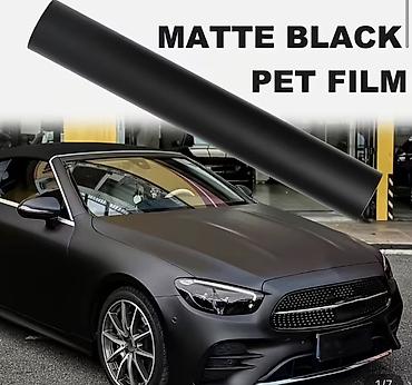 Матовая чёрная ПЭТ-плёнка (Matte Black PET Film) размер ширина 1.52 at lalafo.kg Матовая чёрная ПЭТ-плёнка (Matte Black PET Film) размер ширина 1.52