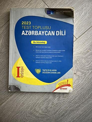 informatika kitab: Azərbaycan dili Testlər 11-ci sinif, DİM, 1-ci hissə, 2023 il — 1