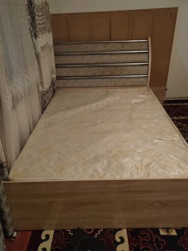 односпальная кровать с матрасом бишкек: Двуспальная Кровать, Б/у