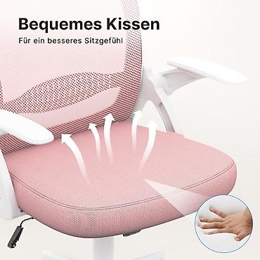 beli fiokar: Ergonomska radna stolica – roze, mrežasta - Dimenzije: ukupna visina — 8