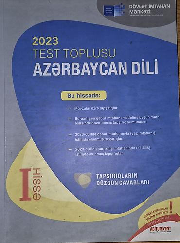 Testlər: Azərbaycan dili Testlər 11-ci sinif, DİM, 1-ci hissə, 2023 il — 1