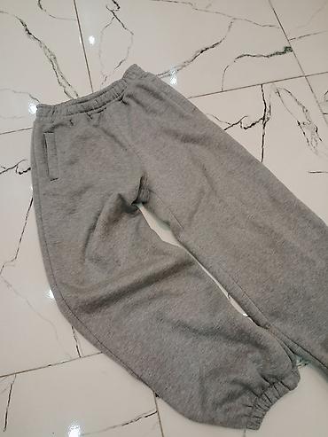 jogger şalvar: Boz rəngli unisex idman şalvarı - Kəsim: Klassik “jogger” modeli — 2