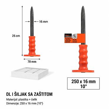 KMT Šestougaoni drška zidarsko dleto 9367687 Robusno zidarsko dleto