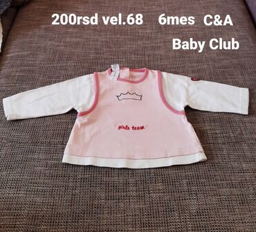 Paketi dečije odeće: Paket: Bodiji, Majice, Pantalone, Za devojčice, uzrast: 6-9 meseci — 3