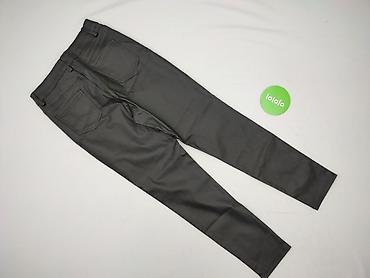 high waist: Spodnie materiałowe damskie, rozmiar M — 3