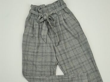 spódnice w szarą kratę: Material trousers, H&M, S (EU 36), condition - Very good
