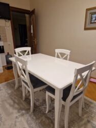 Masa və oturacaq dəstləri: Mətbəx üçün, İşlənmiş, Açılan, Kvadrat masa, 4 stul