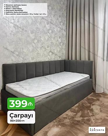 turhan matras: Çarpayı – 90×200 sm - Mexanizm: Açılmayan, bazasız - Sıyırma — 1