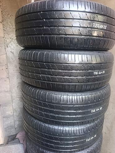 турбаза автомобиль: Satılır: 4 ədəd yay mövsümü üçün yol şini dəsti - Ölçü: 235/60 R18 — 1