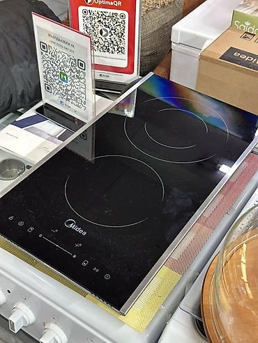 Варочная панель Midea, черная стеклокерамика, 2 конфорки. Основные